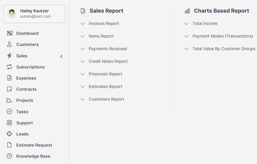 Project Dashboard Interface